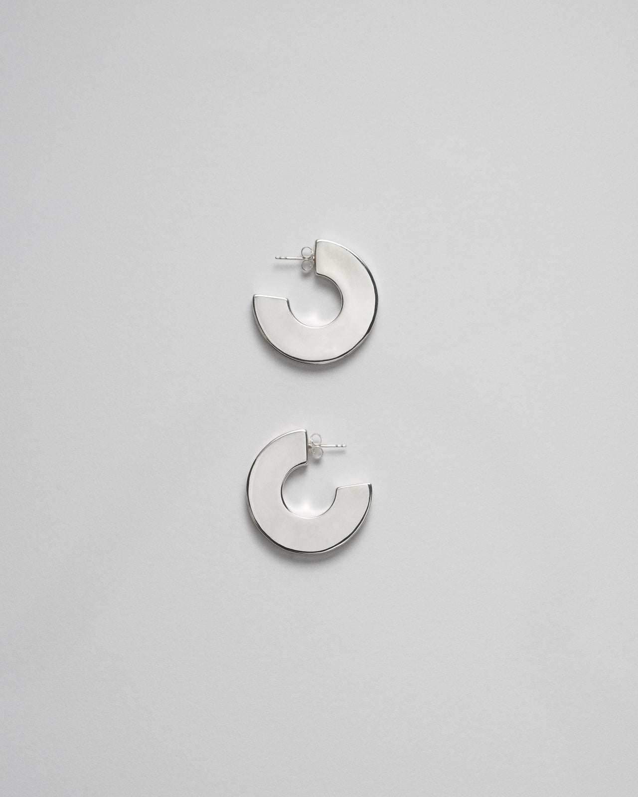PETITES BOUCLES D'OREILLES FLOW - ARGENT 925