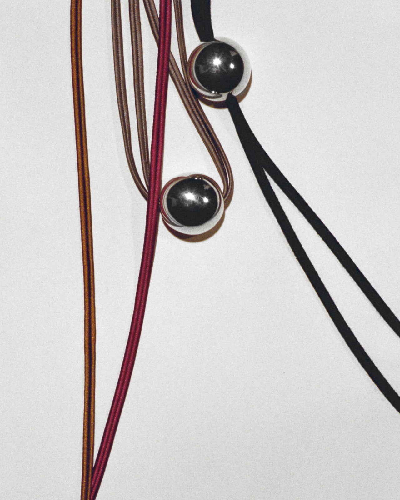 BOWB choker black silk cord