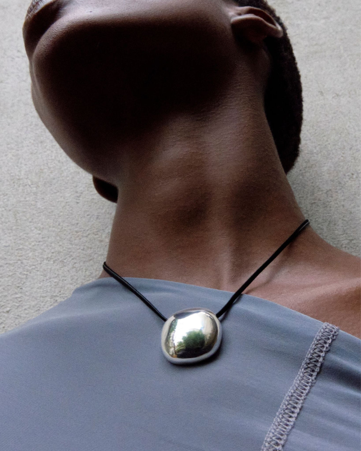 COLLIER BLOWBLOW - ARGENT 925 ET CORDON EN SOIE NOIRE