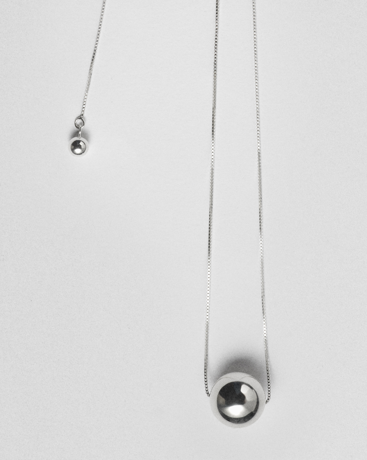 Camille Surault's Vada Necklace close up in sterling silver