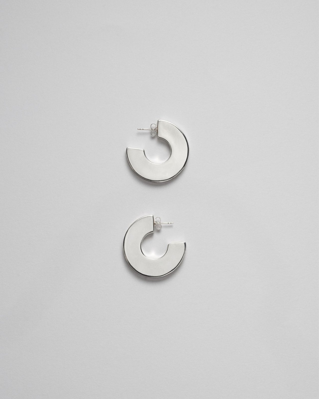 PETITES BOUCLES D'OREILLES FLOW - ARGENT 925